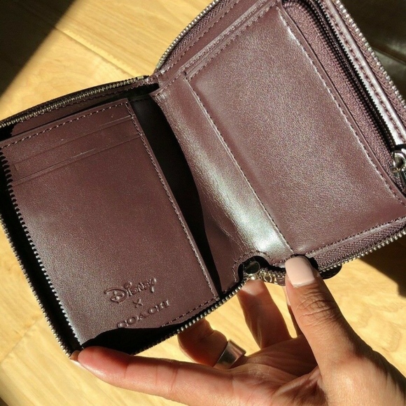 Coach Disney X Gems Print Small Zip Around Wallet - Picture 4 of 8